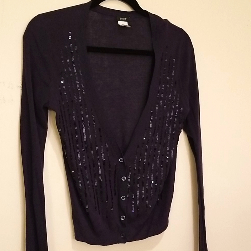J.Crew Navy Cardigan Sweater ( s)